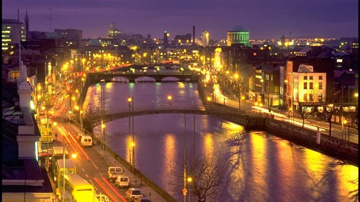 Dublin at night