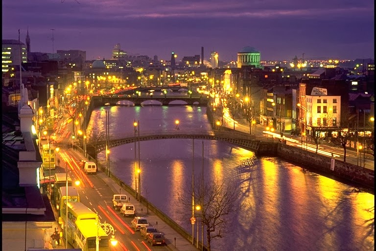 Dublin at night