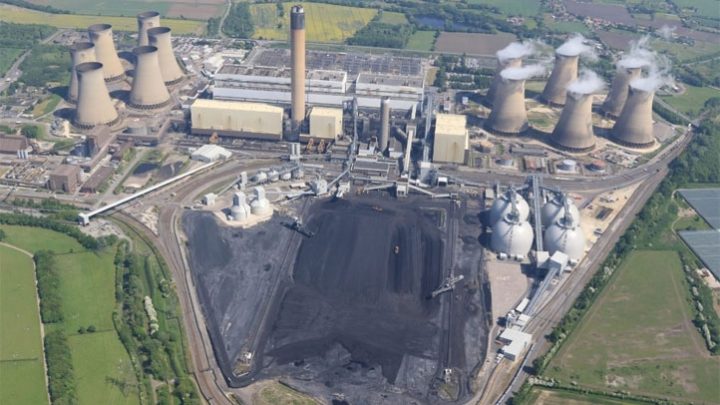 Coal fired power station in UK
